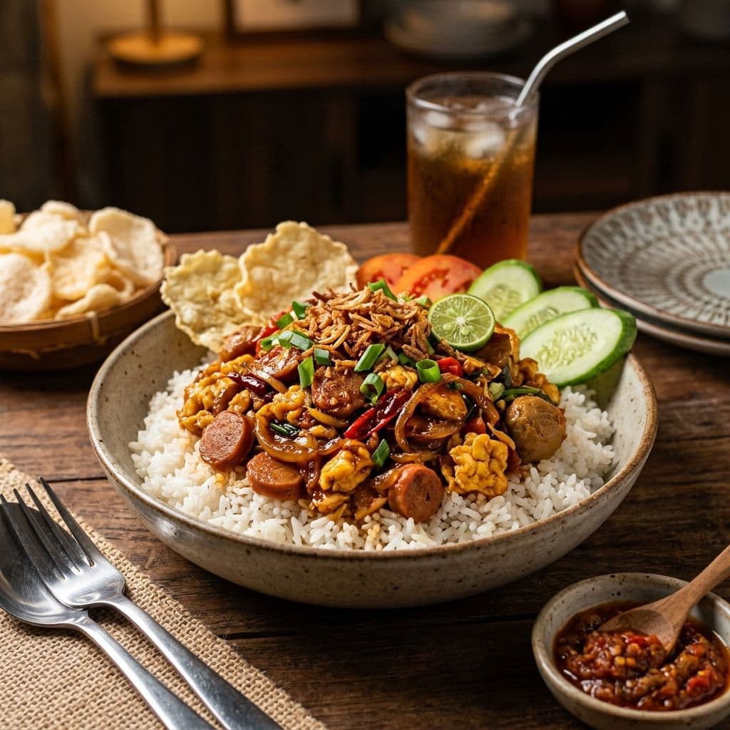 Nasi Gila Sambal Bawang Josjis